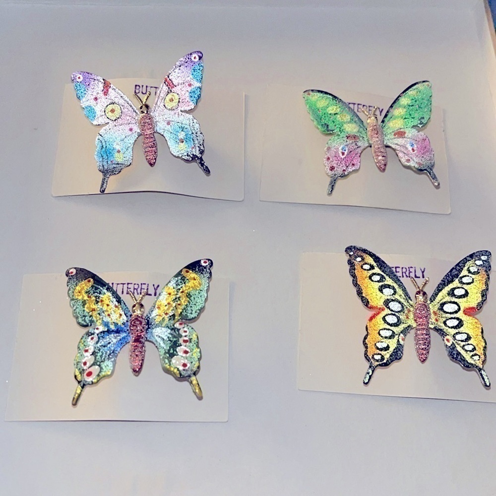 Vintage Butterfly Scatter Pin set of 4 Deadstock